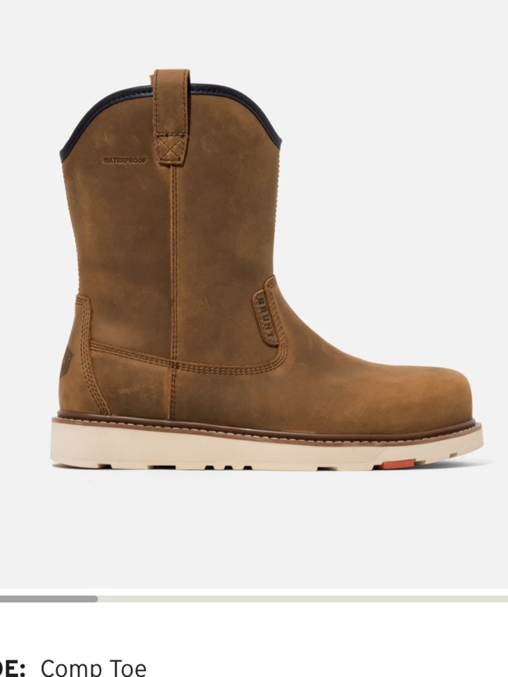 BRUNT Bolduc Waterproof Comp Toe Work Boots Size 11 – Worn Once